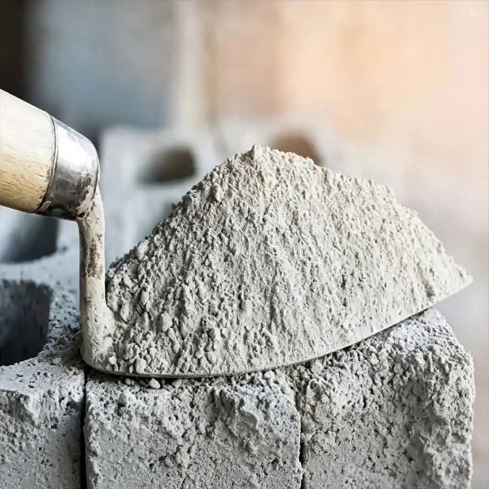 Close-up of concrete material representing sustainable GRC planter production